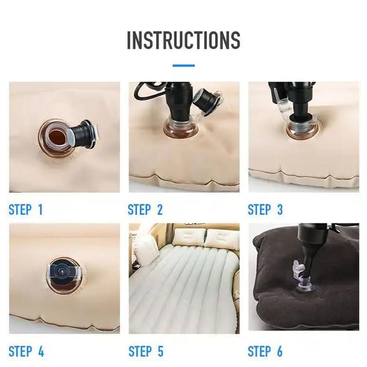 Portable Car Backseat Inflatable Air Mattress Bed (1 Pc) - Trendex