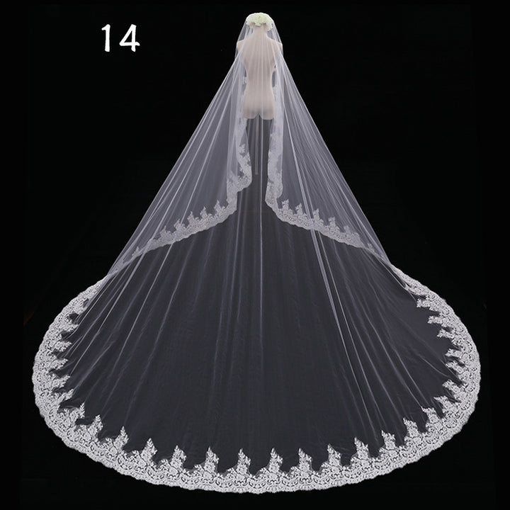 Bride Wedding Master Wedding Veil Long Long Tail - Trendex