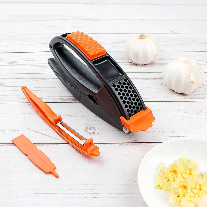 Multifunctional Garlic Press Garlic Mincing  Crushing Tool (1 Pc) - Trendex