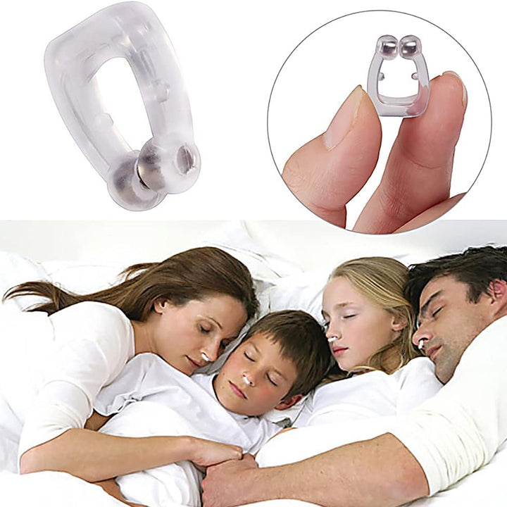0349 Anti Snore Device For Men And Woman Silicone Magnetic Nose Clip For Heavy Snoring Sleeper Snore Stopper Anti Snoring Device (1 Pc) - Trendex