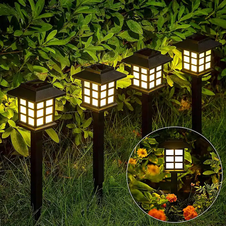 1493 Big Solar Outdoor Lights 6 Pack Waterproof Solar Pathway Lights 10 Hrs Long-lasting Led Landscape Lighting Solar Garden Lights Solar Lights For Walkway Path Driveway Patio Yard  Lawn (6 Pc Set) - Trendex