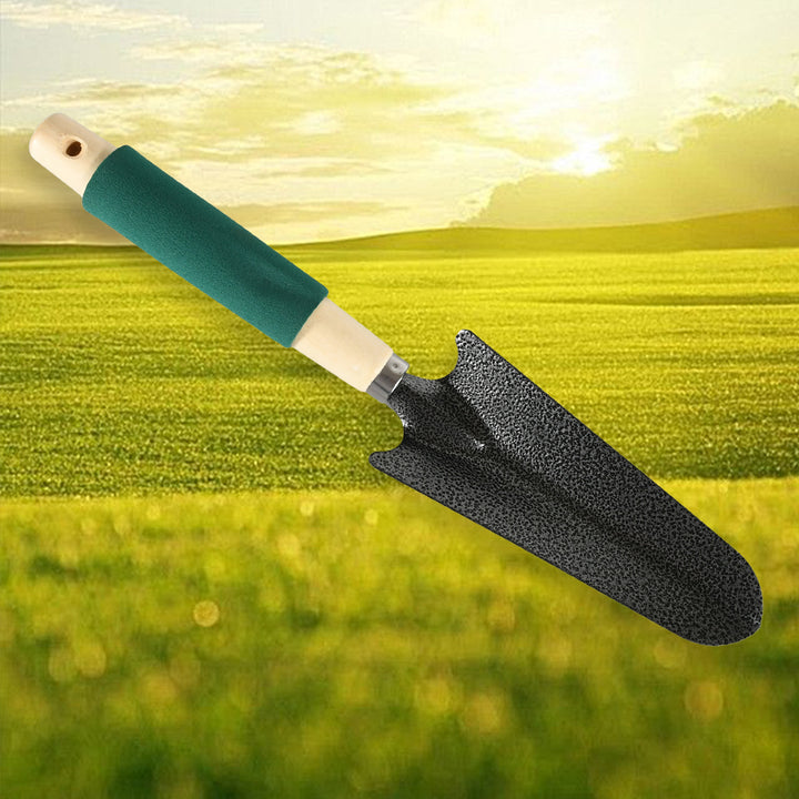 7593 Gardening Tools - Hand Cultivator Trowel Heavy Duty With Ergonomic Wooden Handle For Transplanting And Digging (3 Pcs Set) - Trendex