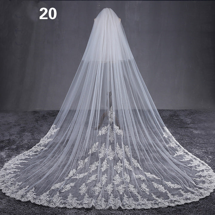 Bride Wedding Master Wedding Veil Long Long Tail - Trendex