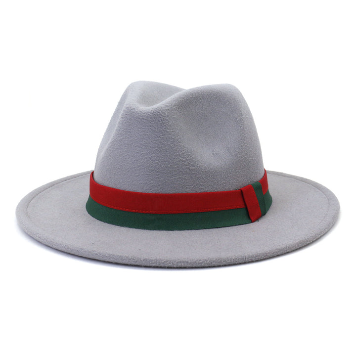 Big Brim British Style Woolen Jazz Top Hat - Trendex