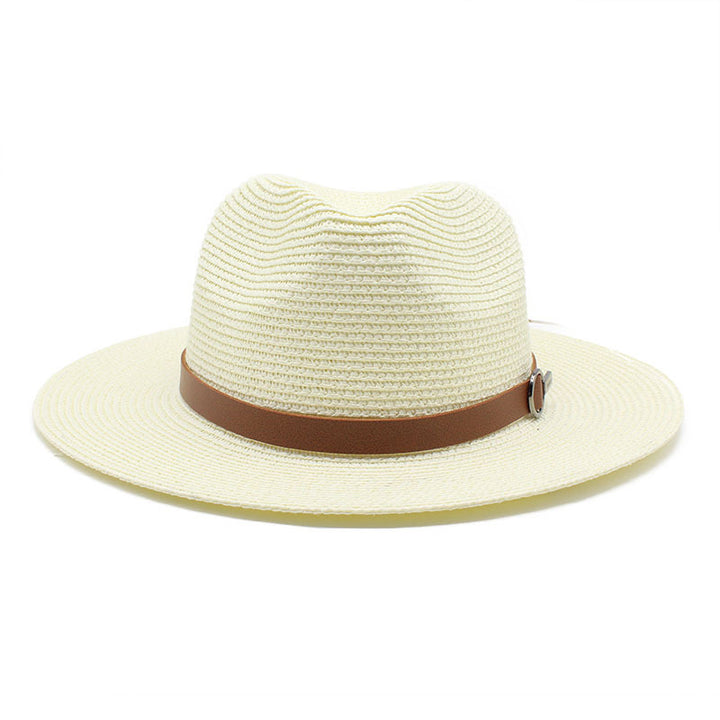 Sun Protection Travel Vacation Beach Woven Denim Top Hat - Trendex