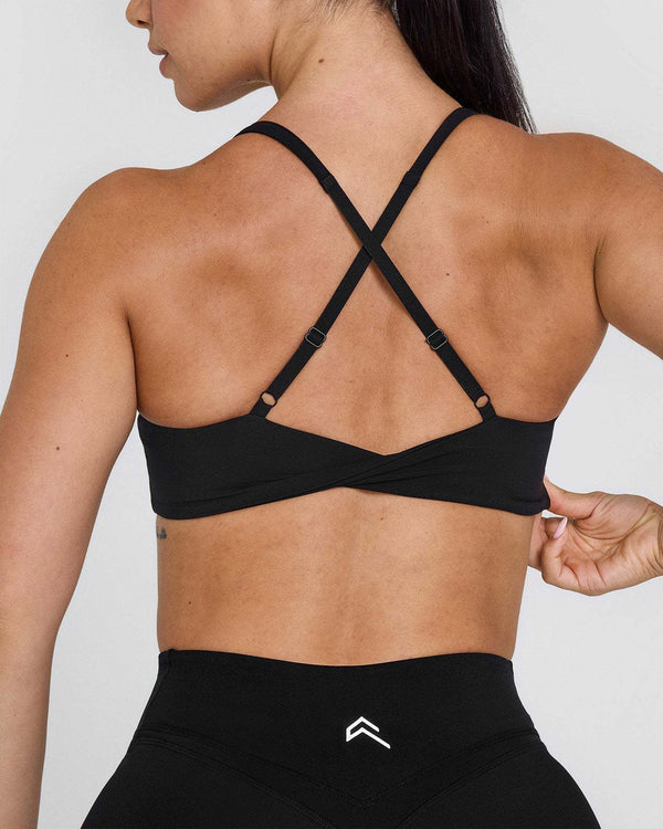 Sports Collar Cross Twist Strap Fitness Yoga Double-sided Brocade Vest - Trendex