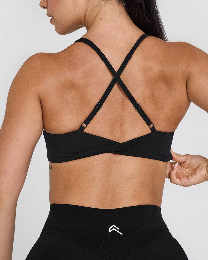 Sports Collar Cross Twist Strap Fitness Yoga Double-sided Brocade Vest - Trendex