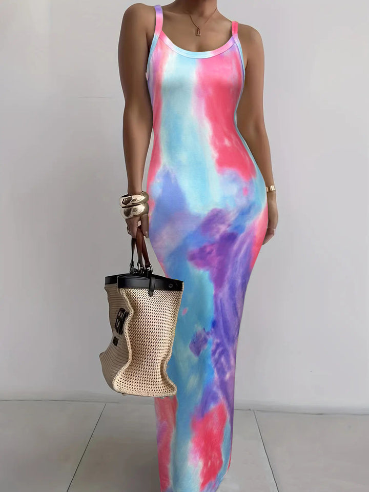Summer New Suspender Slim Fit Slimming Long Dress - Trendex