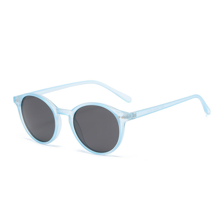 Round Polarized Full Rim Frame Sunglasses - Trendex
