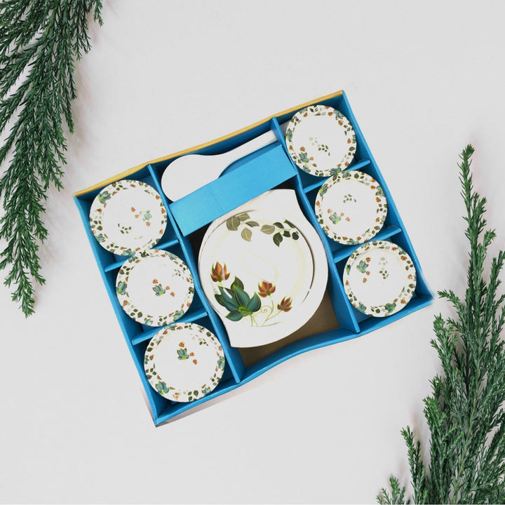 2739 9 Pc Pudding Set Used As A Cutlery Set For Serving Food Purposes And Sweet Dishes And All In All Kinds Of Household And Official Places Etc. - Trendex