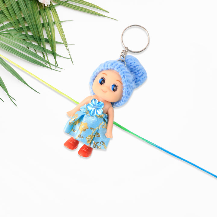 Multifunction Doll Rakhi For Kids  Cute Soft Toy Rakhi With Keychain Use  Decorative Fancy Rakhi Cum Keyring For Boys  Girls - Trendex