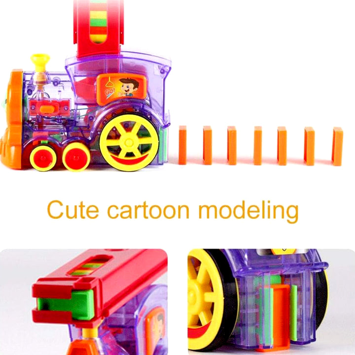 4887 Play Game Transparent Funny Train Engine With Blocks Set 60 Blocks Toy With Music And Lights Automatic Blocks Toy Train Set For Kids ( Batteries Not Included) - Trendex