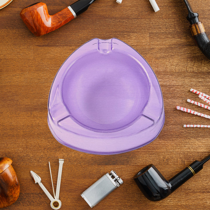 Oblivion Transparent Plastic Ashtray (Mix Color  1 Pc) - Trendex