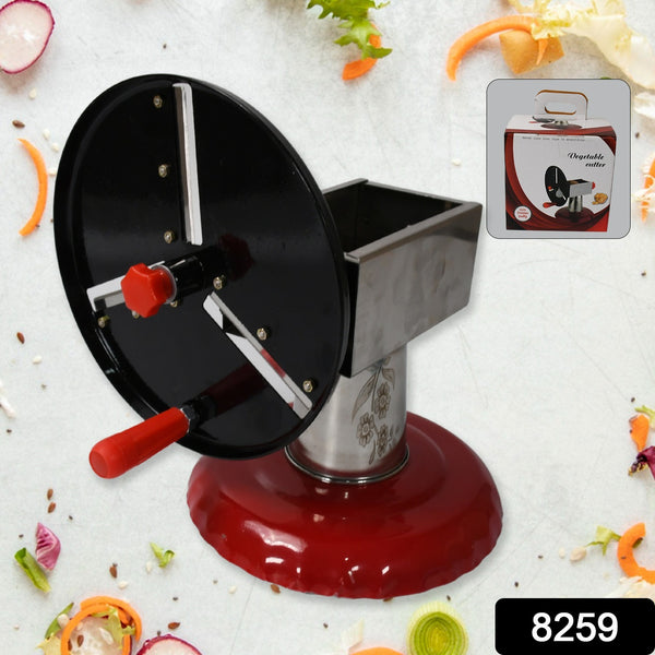 8259 Stainless Steel Chips Maker And Vegetable Slicer For Kitchen Potato Slicer Graters And Chippers. Chips Maker Is Suitable For Vegetable Cuttings. Chips Maker Consist Hard Coated Iron Wheel And Stand. - Trendex