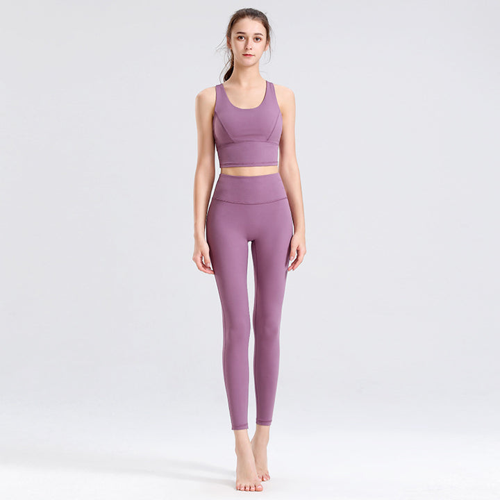 Running Yoga Tight Sports Vest Slim Fit Two-piece Suit - Trendex