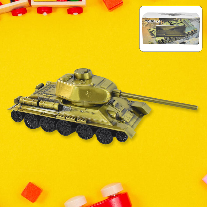 Retro Iron Art Tank Model Nostalgia Tank Crafts Home Decor Ornament Desktop Decorations For Office Living Room Childrens Room Gift (Metal) - Trendex