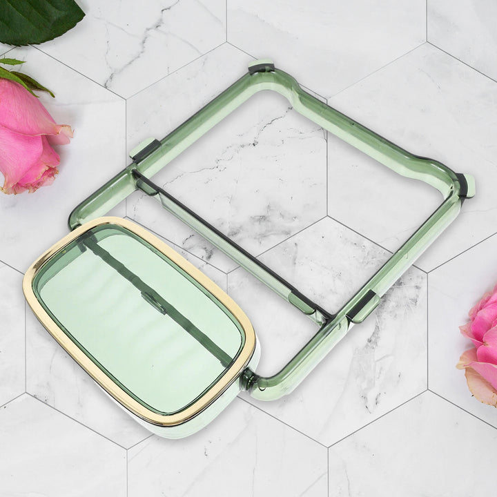 2-in-1 Self-adhesive Towel Hanger  Soap Holder Stand (1 Pc) - Trendex