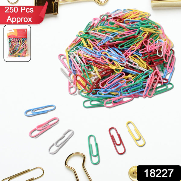 Multicolor-coated Paper Clips Approx (250pc Set) - Trendex