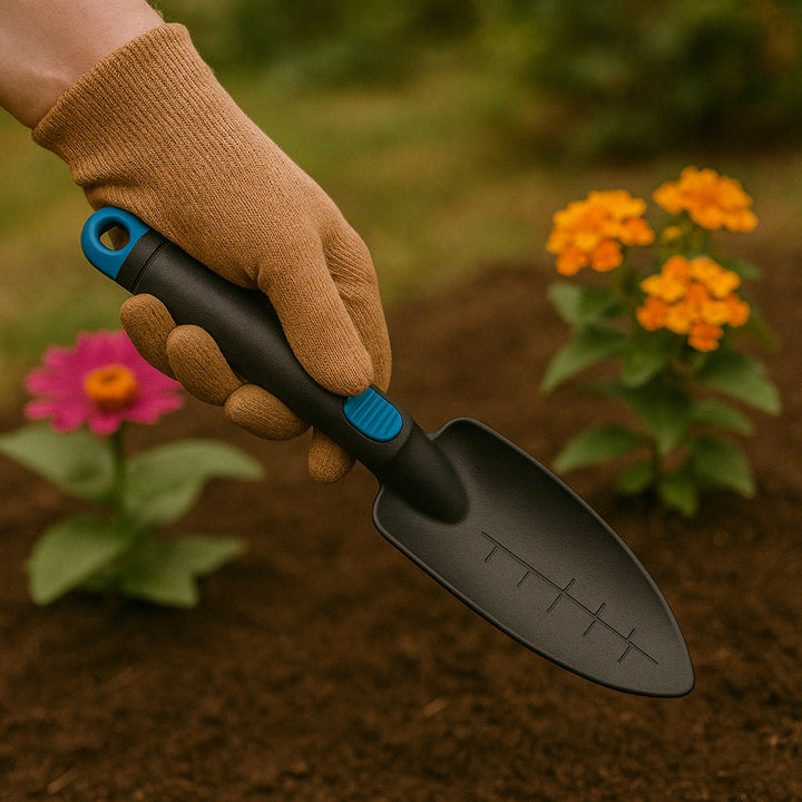 Plastic Heavy Duty Garden Hand Trowel With Measurement Marks (1 Pc) - Trendex