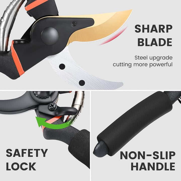 Heavy Duty Garden Pruning Shears (1 Pc) - Trendex