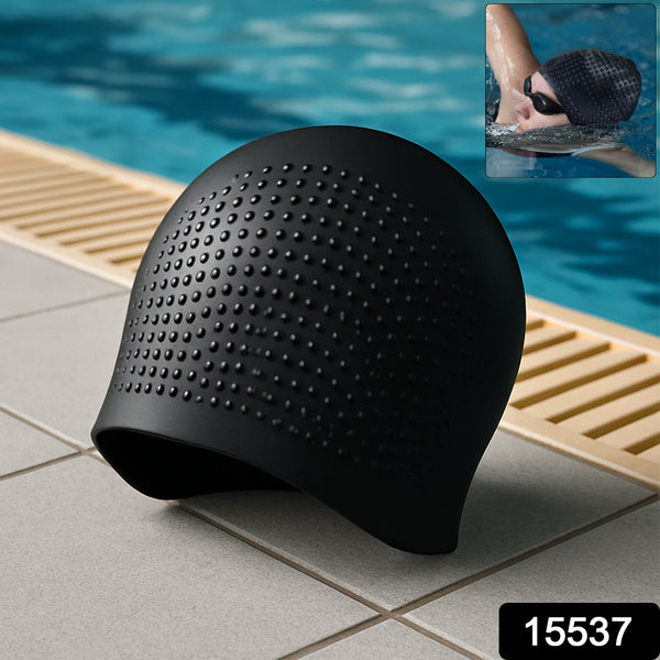 Premium Silicone Waterproof Swimming Cap (1 Pc) - Trendex