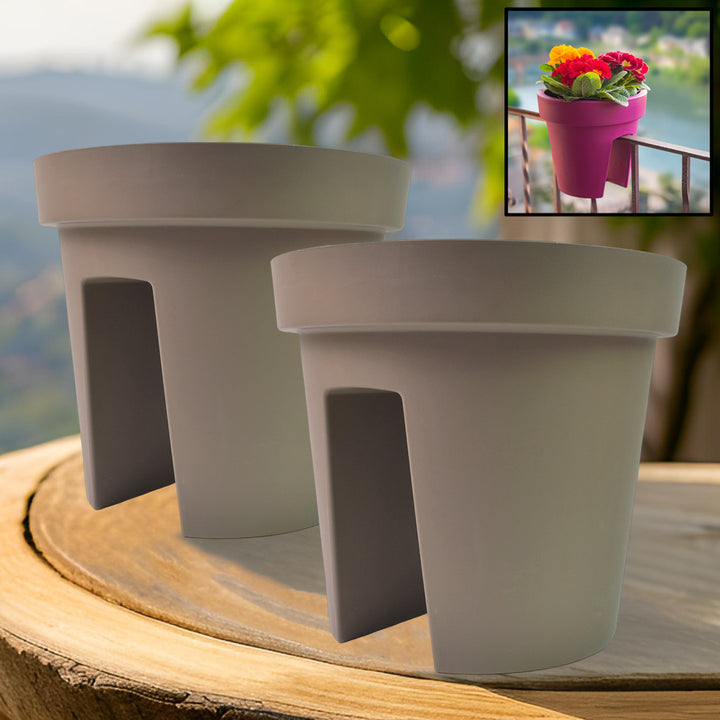 Creative Flower Pot Balcony Flower Pot Holder (2 Pc) - Trendex