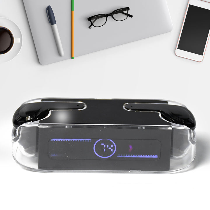 6705 Earphones With Touch Control Black Bluetooth M12 Max  Wireless Technology Stereo Sound Made With High-end Material - Trendex
