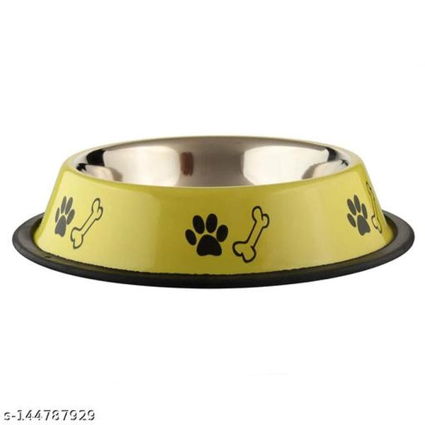 Stainless Steel Feeding Bowls for Pet (Multicolor, 400 ml)