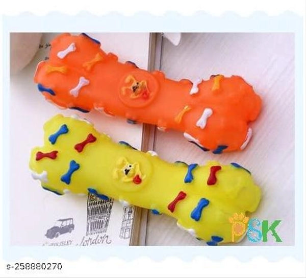 Silicone Chew Toy for Pet (Multicolor, Pack of 2)
