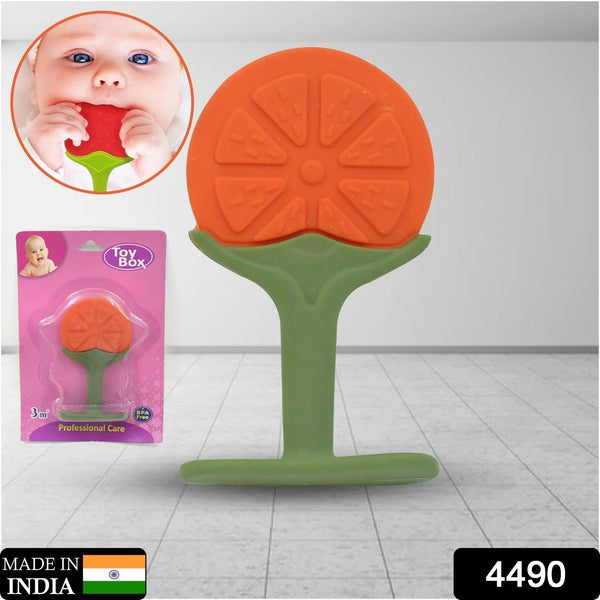 4490 Silicone Fruit Shape Teether Toy Food Grade Silicon Teether Use For Baby  Toddlers  Infants  Children - Trendex