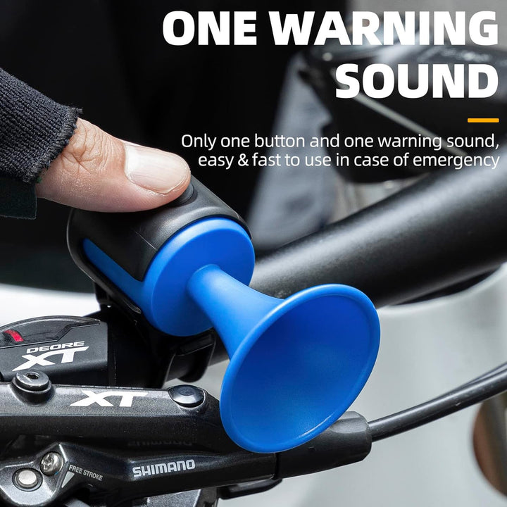 8590 Bicycle Air Horn Loud - 120db 1 Sound Mode Electronic Bicycle Bellsuper Electric Horn With Long Standby Button Battery Operatedipx4 Waterproof Loud Bell For Adults - Trendex