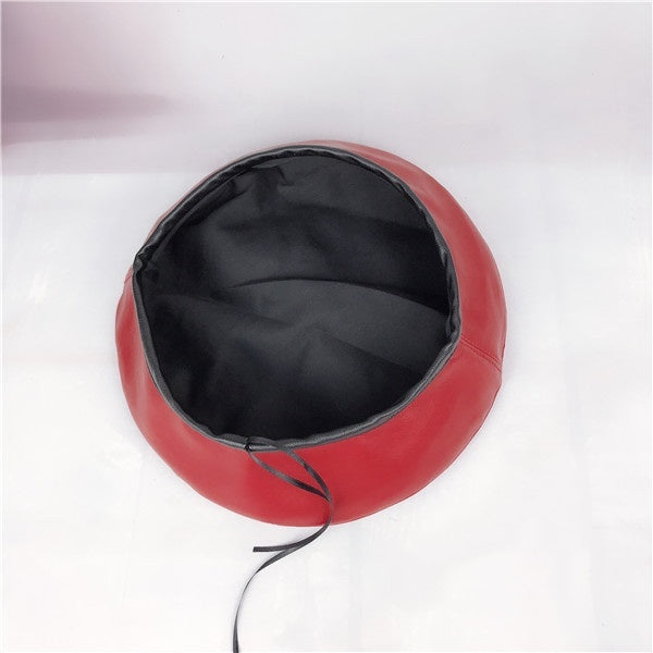 Women's Octagonal Pumpkin Hat Painter Hat Black - Trendex