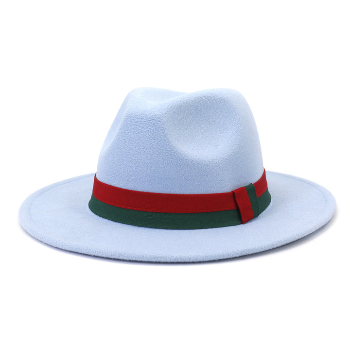 Big Brim British Style Woolen Jazz Top Hat - Trendex