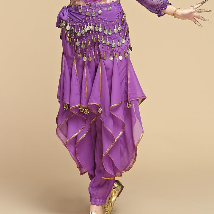 Children's Creative Leg Binding Glitter Chiffon Pants - Trendex