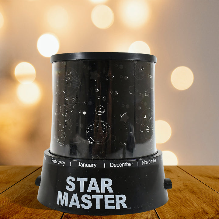 Led Projector Night Light Amazing Lamp 3 Battery Operated Lamps Rotation With The Music Function Master For Kids Bedroom Home Decoration Nightromantic Gift (Battery Not Included  1 Pc) - Trendex