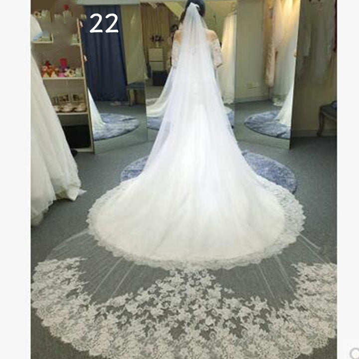 Bride Wedding Master Wedding Veil Long Long Tail - Trendex