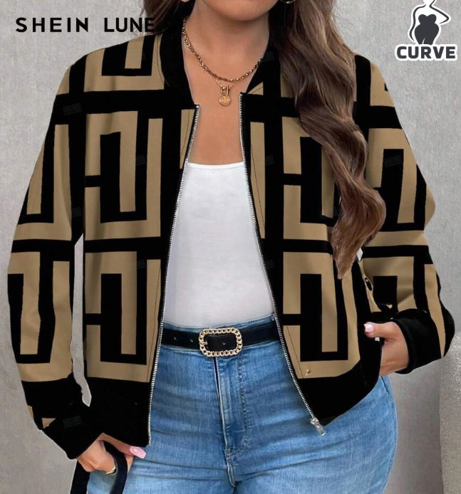 Minimally Casual Printed Women's Jacket - Trendex