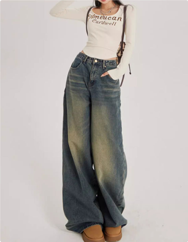 High Waisted Wide Leg Jeans For Women - Trendex
