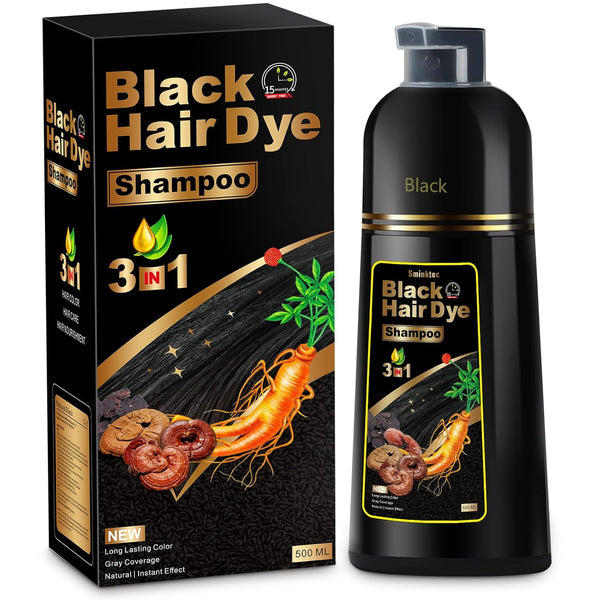 3- IN 1 Instant Black Herbal Hair Dye Shampoo (100 ml)