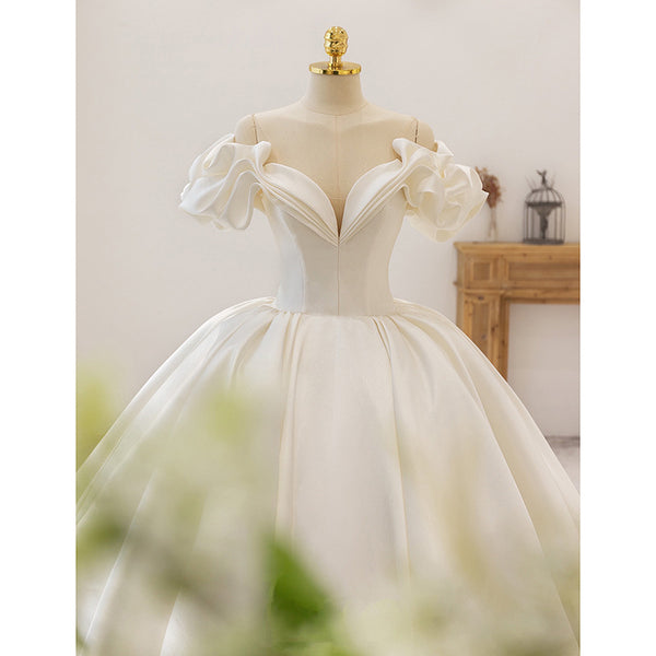 French Bride Small Premium Wedding Dress - Trendex