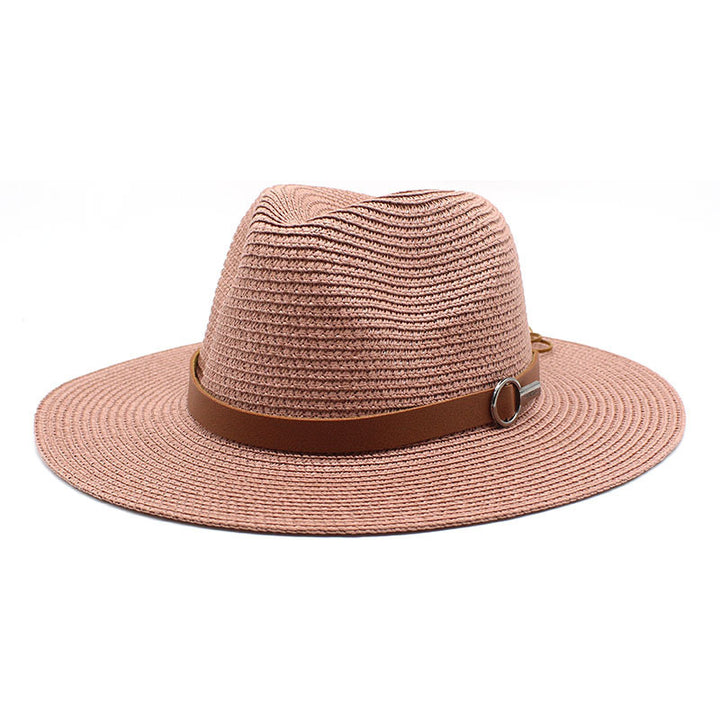 Sun Protection Travel Vacation Beach Woven Denim Top Hat - Trendex