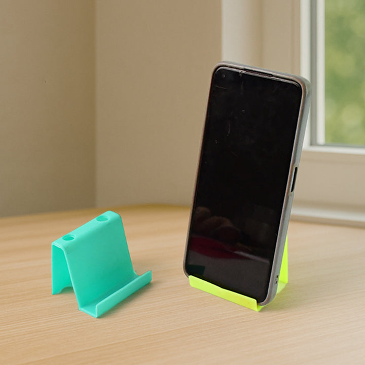 Multifunctional Plastic Mobile Phone Stand  Pen Holder (2 Pc  Mix Color) - Trendex