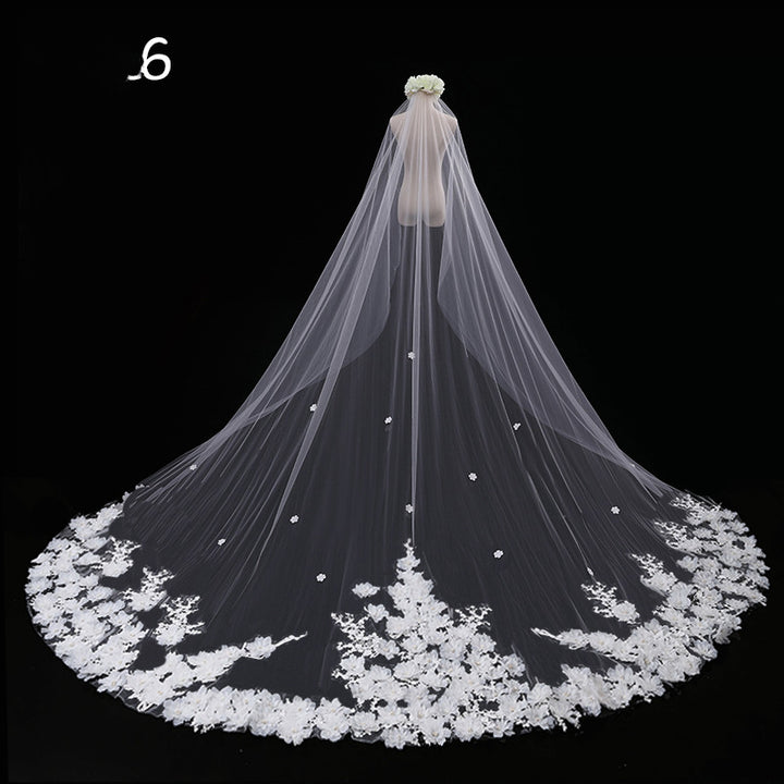 Bride Wedding Master Wedding Veil Long Long Tail - Trendex