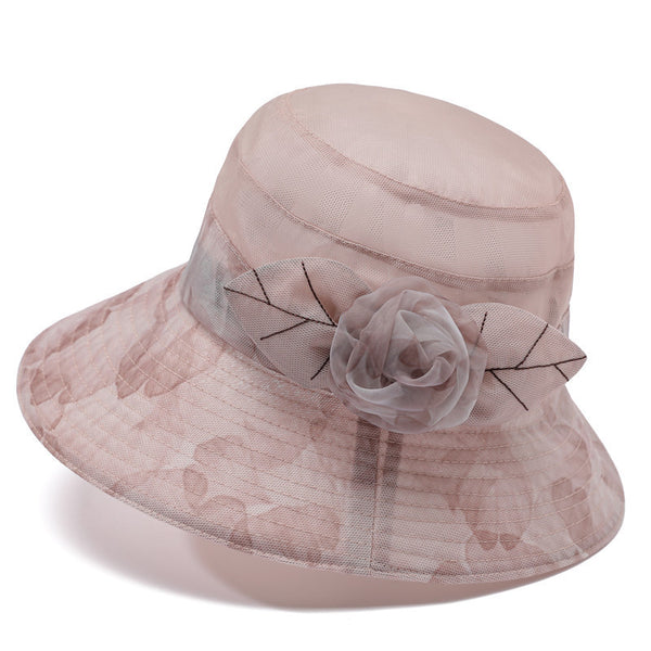 Hat Female Summer Ice Silk Sun Hat Middle-aged Mother Sun Protection - Trendex