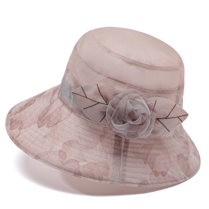 Hat Female Summer Ice Silk Sun Hat Middle-aged Mother Sun Protection - Trendex