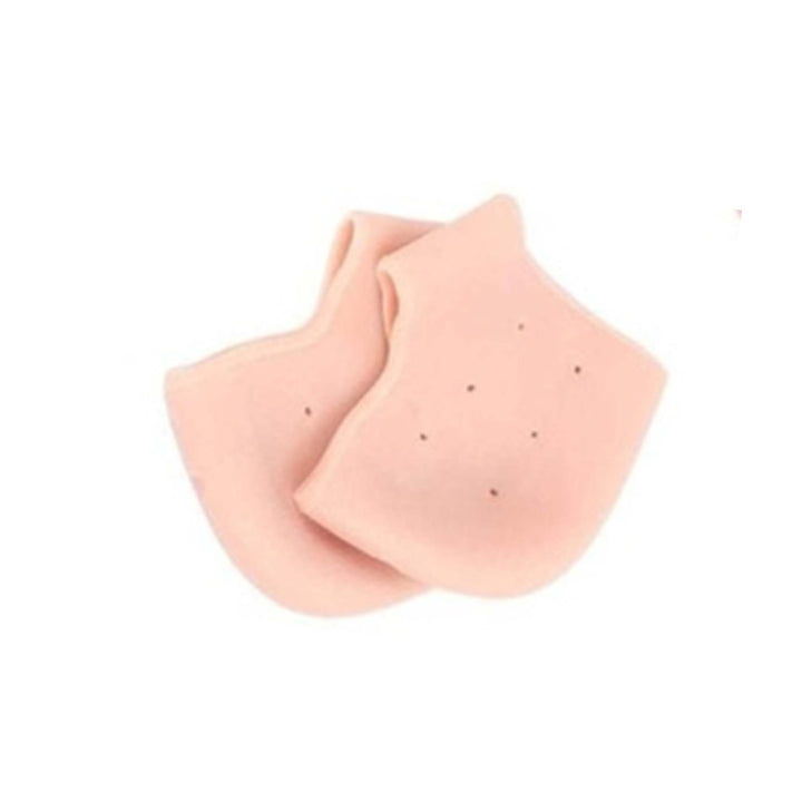 1475 Anti Crack Silicone Half Gel Heel And Foot Protector Moisturizing Socks - Trendex