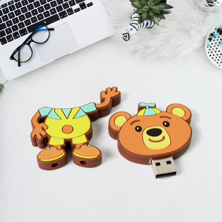 Portable Cartoon Shape Silicone Usb Pen Drive  Flash Disk (15 Gb With Baby Rhymes Song  1 Pc) - Trendex