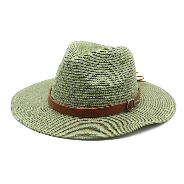 Sun Protection Travel Vacation Beach Woven Denim Top Hat - Trendex