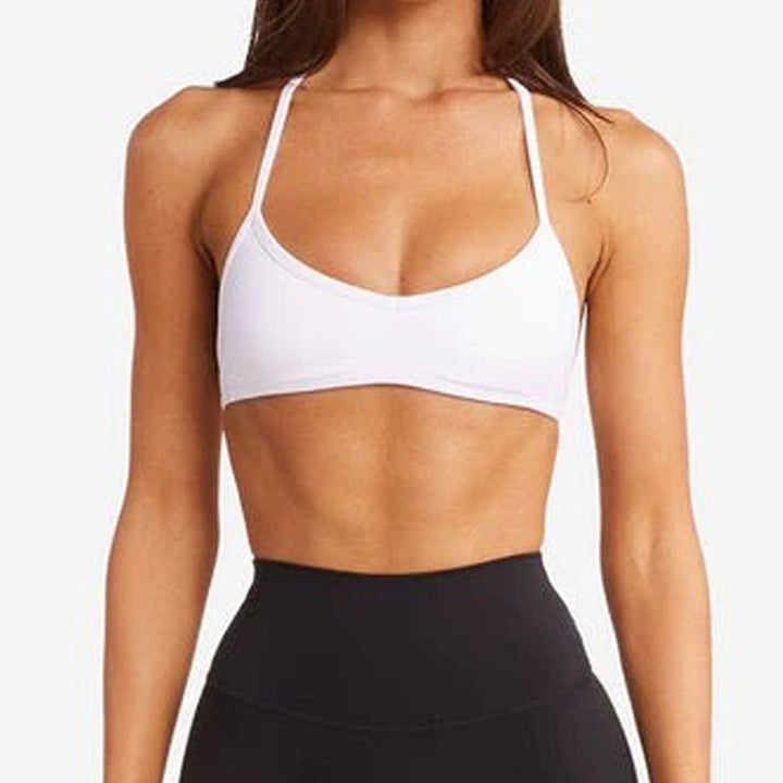 Yoga Vest Female With Chest Pad Sports Workout Bra - Trendex