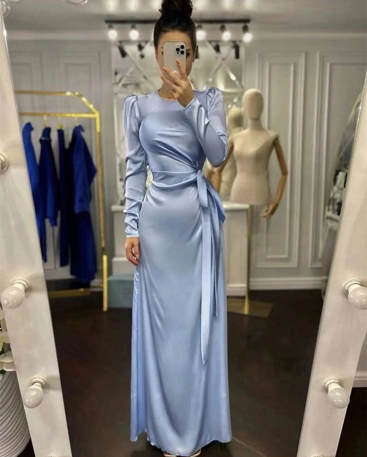 Beautiful Waist Fitting Irregular Dress - Trendex